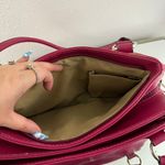 Liz Claiborne CRAZY HORSE Vintage 90s Y2K Hot Pink Faux Leather Barbiecore Shoulder Bag Purse Photo 12