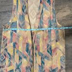 Vintage Styles de Santa Fe Bohemian Abstract Aztec Geometric Vest Women's XL Tan Photo 4