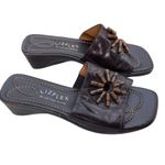 Liz Claiborne Brown Open Toe Boho Sandals Size 8 Photo 0