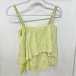 Bella Dahl NWOT  layered frayed tank top neon green XS Photo 1