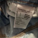 American Eagle Mom Jeans Light Wash Distressed Size 6 Photo 8
