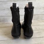 Madewell NEW Sz 8 The Idris Ankle Boot Black Leather Western Square Toe NX431 Photo 6