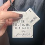 Free People NWT Women's Large Black Halter Slit Silky Dance Til Dawn Maxi Dress Photo 5