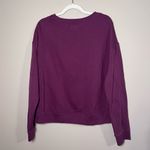 Pact Organic Cotton Kisses Graphic Print Crewneck Sweatshirt Purple XL Photo 4