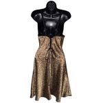 Leopard Print y2k‎ Double Strap Silky Chemise Slip Dress Lingerie Size M Photo 3