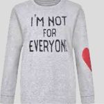 Super cute gray sweatshirt with fun sayings on front! New Size XL Photo 2