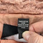 Forever 21 Plus 3X Shag Coat Jacket Teddy Fuzzy Pink Snap Front Peak Collar Photo 9