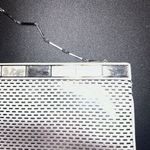 St. John FLAWED  Silver Paillette Sparkle Gemstone Clutch Purse Women's Bag Photo 2