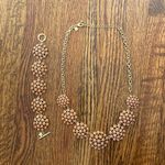Banana Republic Coral Necklace and Bracelet Set Photo 0