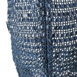 Magda Butrym Crochet Cotton Leather One Sleeve Mini Dress Navy size 36 / US 4 Blue Photo 6