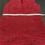 Ann Taylor Textured Red Midi Dress Photo 11