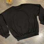 Le lis Collection Yellow Smile Face Sweatshirt Black Retro 70s Small Photo 5