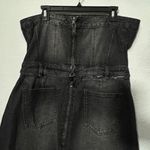 Jaded London NEW  Liberty 2 In 1 Detachable Denim Black Midi Dress Large 12 Goth Photo 9