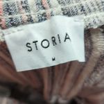 Storia Romper Woman's Medium Tassel Tie Summer Beach Party Striped Bow Crinkle Photo 7