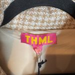 THML  Tan Houndstooth Puffer Vest NWT Photo 2