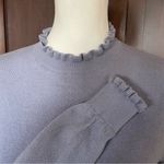 Boden | River Lara‎ Ruffle Mock Neck Pullover Sweater Purple Size 6 Photo 3