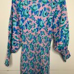 Rhode Resort Anya Smocked Mini Dress Womens Size Medium Blue Photo 9