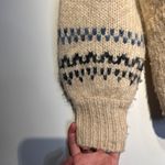 Madewell ‎ Somervell Fair Isle Turtleneck Sweater XXS Oversized Cream Knit Crop Photo 10