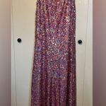 RJ Crush Formal Gown Pink Sequin Slit gown Size 4 Photo 1
