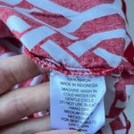 Escapada Pullover Womens Top Size XS Geometric Roll Tab Sleeve V-Neck Americana Photo 7