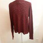 Andrée Andree By Unit Red Popover Sweater with Buttons Size M NWT Photo 2