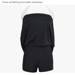 NEW Chic colorblock Striped Halter one piece swim dress with built in bottoms 2X Black Size 18 Photo 5