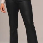 Abercrombie & Fitch  Curve Love Ankle Straight High Rise Coated Jeans Black 25/0 Photo 0