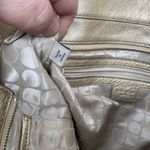 Kate Spade Large Gold Braided Hobo Bag Leather Tote Photo 9