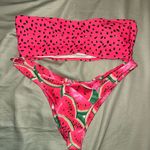 Watermelon Print Bikini Set Pink Size M Photo 0
