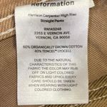 Reformation Khaki Tan High Rise Ankle Denim Stretch Wide Leg Jeans Size 29 Photo 4