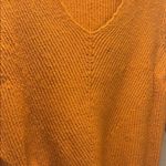 Anthropologie Rust V-Neck Tie-Front Sweater Photo 4