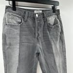 frame denim FRAME Nouveau Le Mix Gray Cropped Jeans Ankle Designer Two Tone Fray Size 27 Photo 2