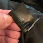 Gianni Bini  Women's M Medium Black Jacket Short Zipper Faux Leather Motto Photo 8