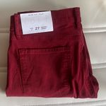 Loft  Women's Vibrant Red Modern Skinny Jeans Photo 4