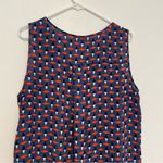 PaperMoon STITCH FIX Plus Size Holland Zipper Blouse Blue Orange Geometric Tank Photo 10