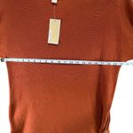 Michael Kors  MMK Knit Sweater Women M Maple Brown Side Zip Cozy Core Boho Chic Photo 5
