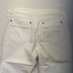 Croft & Barrow  White Cropped Pants Women’s 12 silver stud details high waist Photo 4