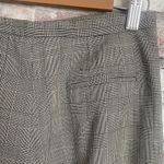 Harvé Benard Harve Bernard Black and Cream Plaid Check Straight Leg Wool Dress Pants Size 10 Photo 4