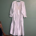 Vintage Komar Embroidered Floral Gown Wedding Honeymoon Size XL Photo 2