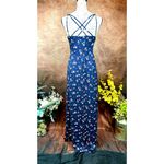 Nine Britton  Willow Brushed Knit Maxi Dress - Navy Floral - size L Photo 8