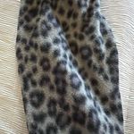 Leopard Print fleece infinity‎ scarf Black Photo 1