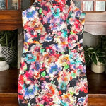 Black Halo  Floral Print Halter Bodycon Mini Dress - Size‎ 4 Photo 0