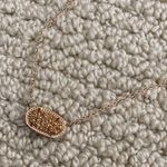 Kendra Scott Elisa Pendant Necklace Rose Gold Drusy Chain 15” - 17” Choker FLAWS Photo 1
