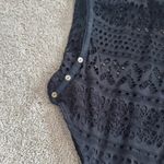 NEW BEAM Black Strapless Swimsuit Women's Size XL Black Crochet Lace Photo 1