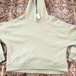 Gap  Mini Logo Hoodie Relaxed Cropped hoodie desert sage green XS  Photo 0
