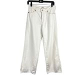 Wrangler  Worldwide 661 Mid-rise Wide-Leg Jeans Size 26 Cream Hemp & Cotton Photo 1