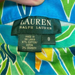 Ralph Lauren LAUREN  Bright Tropical Floral Side Zip Stretch Ankle Size 8 Photo 3