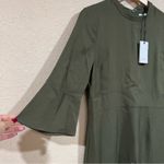 Reiss NWT NEW Cora Khaki Olive Green Structured Mini dress Photo 4