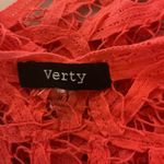 Verty Women's Sleeveless Open Work Lace Layering Tank Cami Cropped Top Sz M / L Photo 7