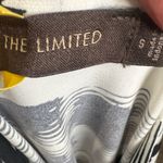 The Limited  black and white abstract print cowl neck top size small Photo 3